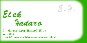 elek hadaro business card